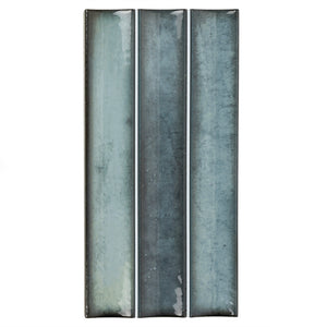 Kanji Fluted Sea Blue 4.5x9 Glossy Porcelain – porcelain tile, sea blue glossy (1 of 4)