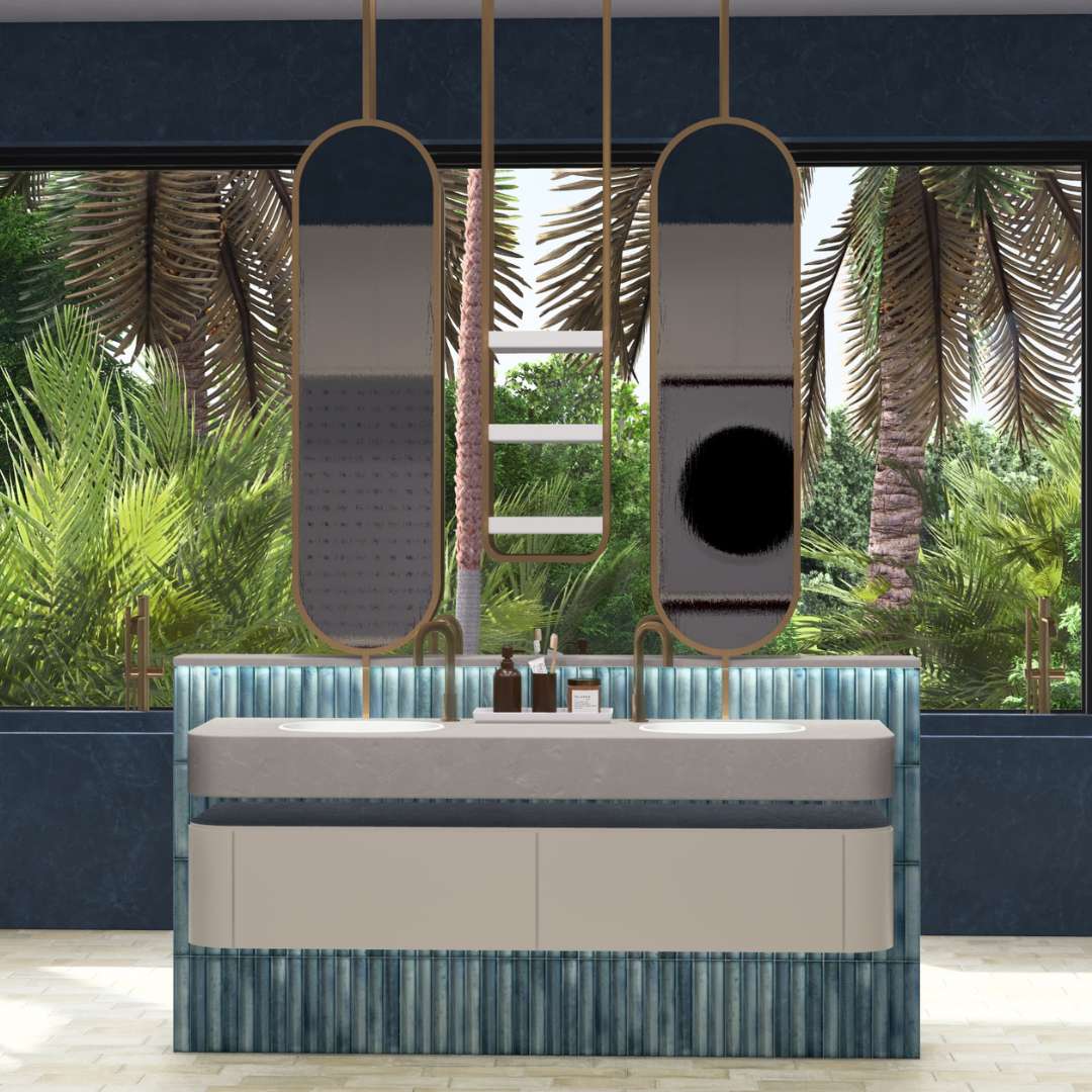 Kanji Fluted Sea Blue 4.5x9 Glossy Porcelain – porcelain tile, sea blue glossy (4 of 4)