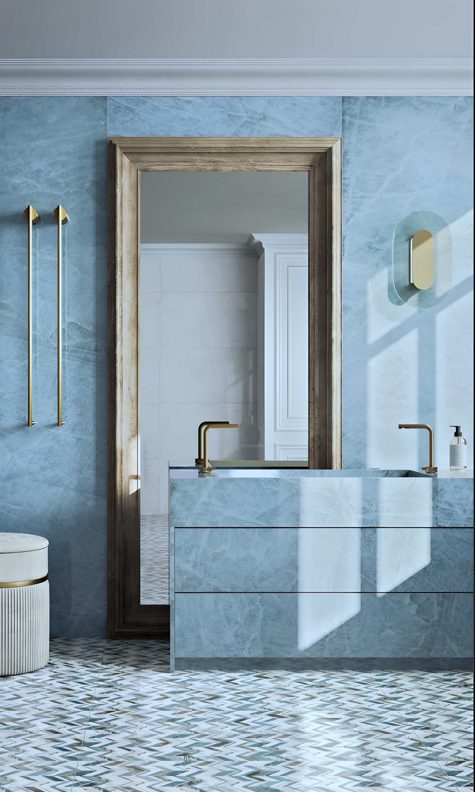 Montpellier Aqua 24x48 Polished Porcelain