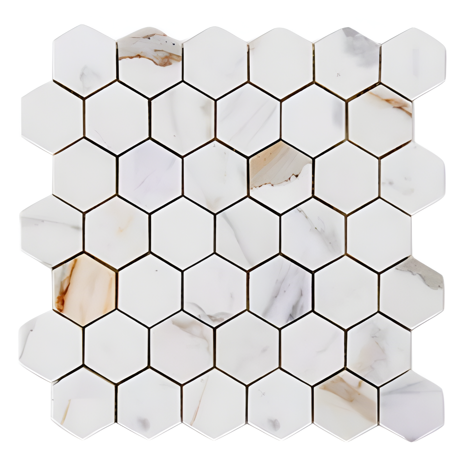 Calacatta Gold Hexagon 2×2 Honed