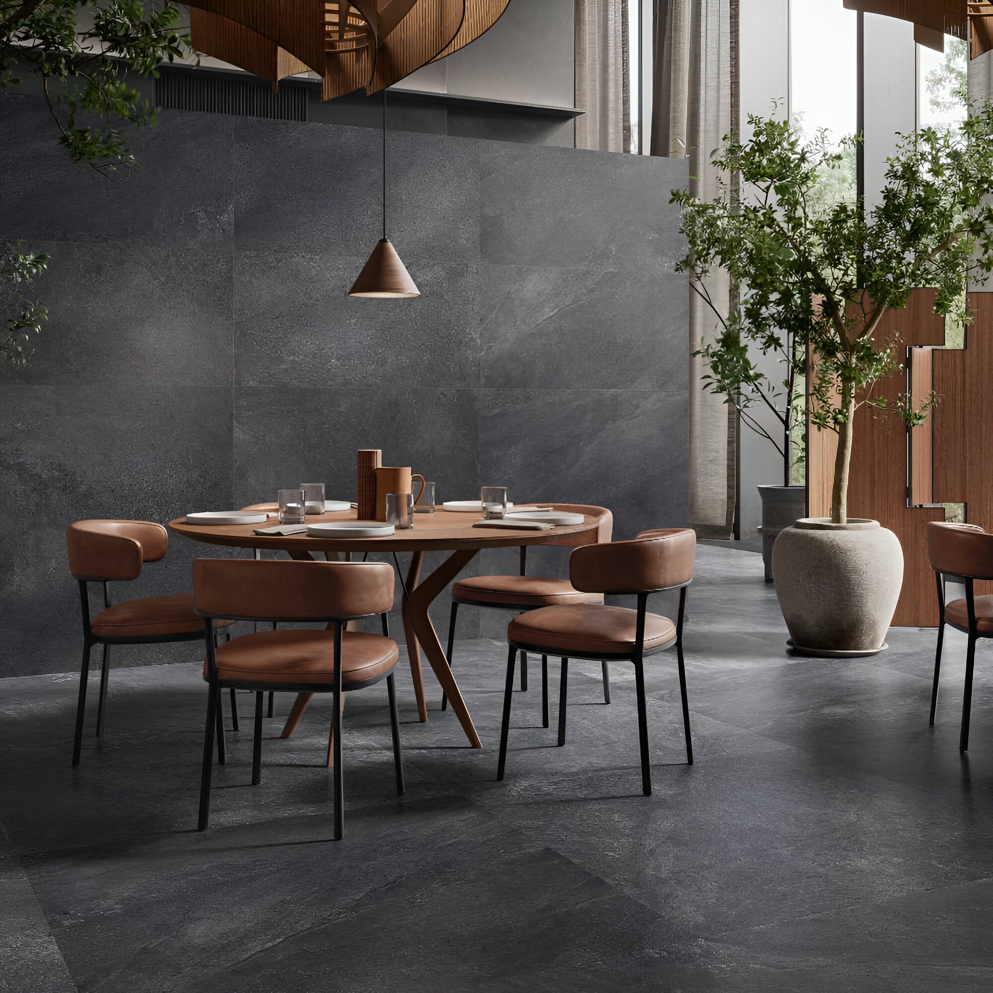 Dolcino Black 24X48 Matte