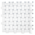 Basketweave Thassos Bardiglio Dot