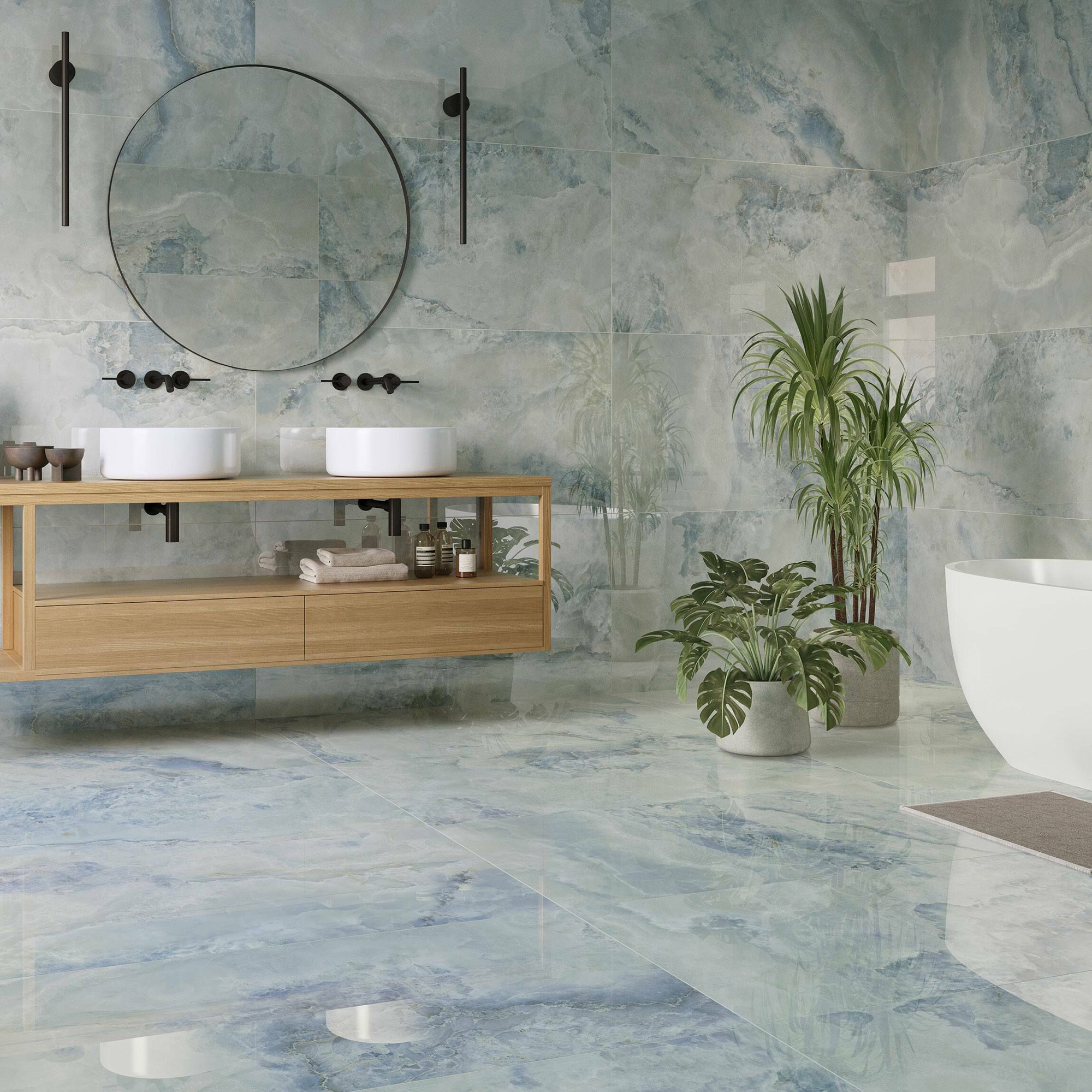 Scarlata Blue 12x24 Rect. Porcelain