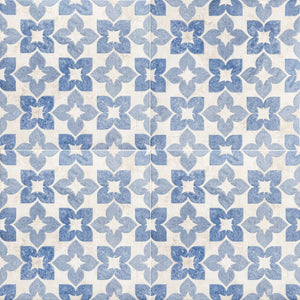 Spirit Blue 8x8 Polished Porcelain Tile - 4 tiles joined, each tile 8x8 in