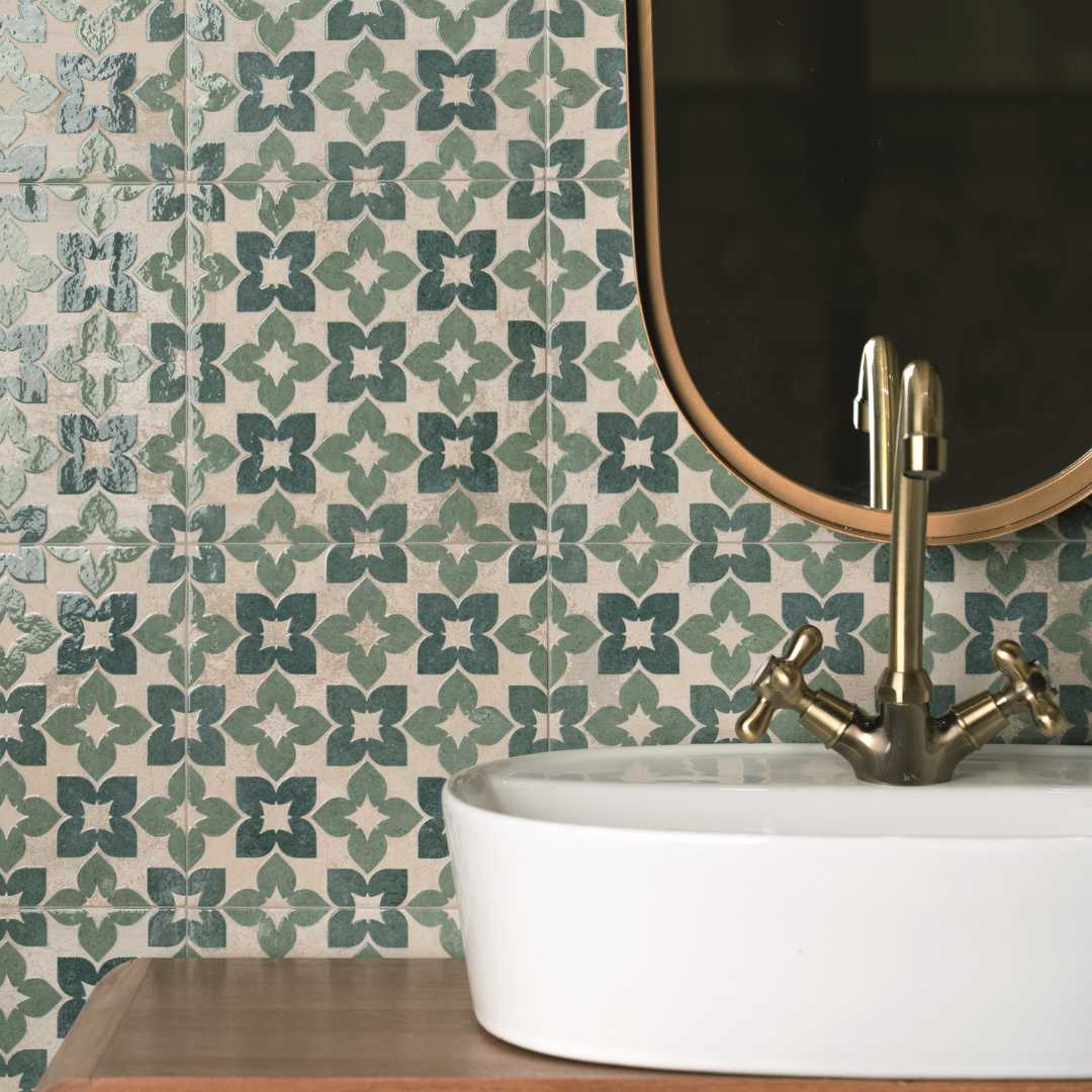 Spirit Green 8x8 Polished Porcelain Tile