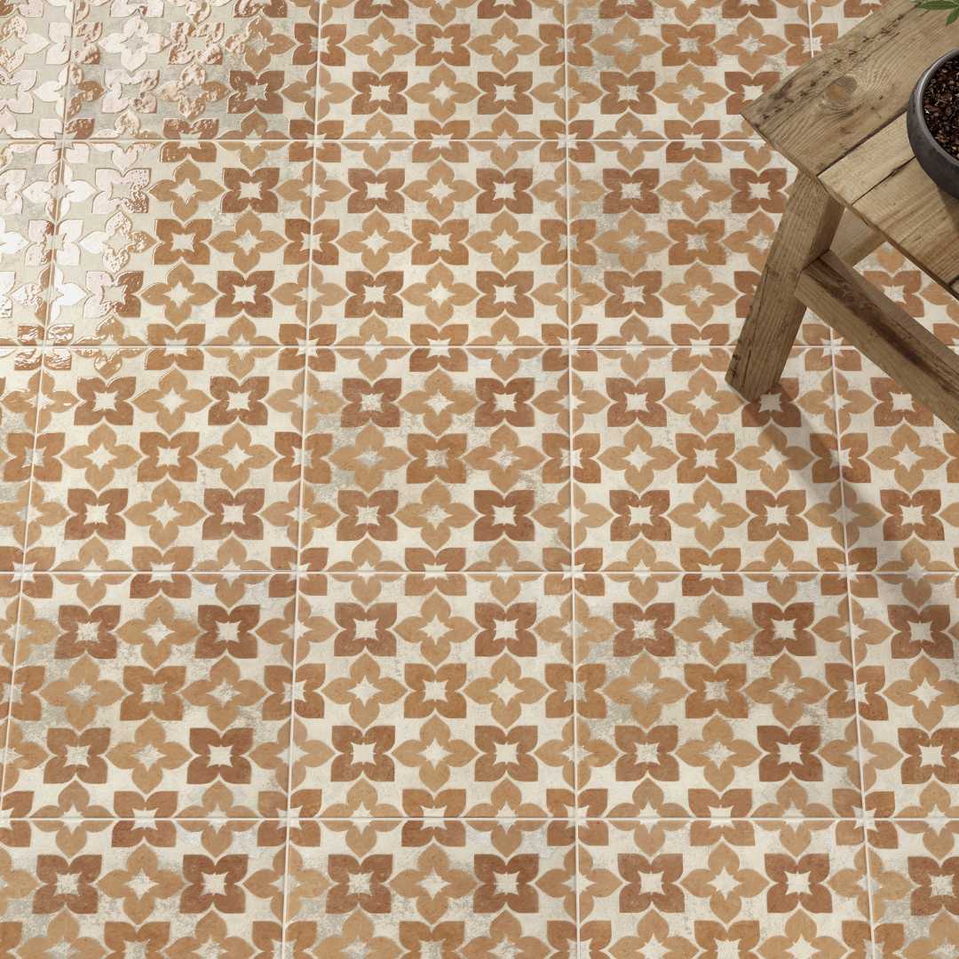 Spirit Orange 8x8 Polished Porcelain Tile