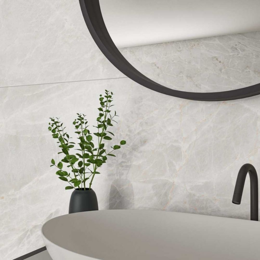 Braselera White 12x24 Porcelain Satin