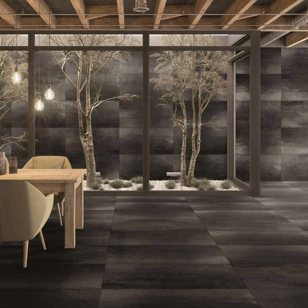 Corten Black 24x48 Porcelain Matte